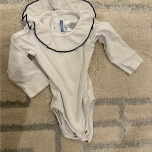 Jacadi White Ruffled Kids One Piece